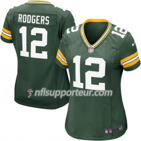 Maillot Femme Green Bay Packers Aaron Rodgers 12 Nike Vert 